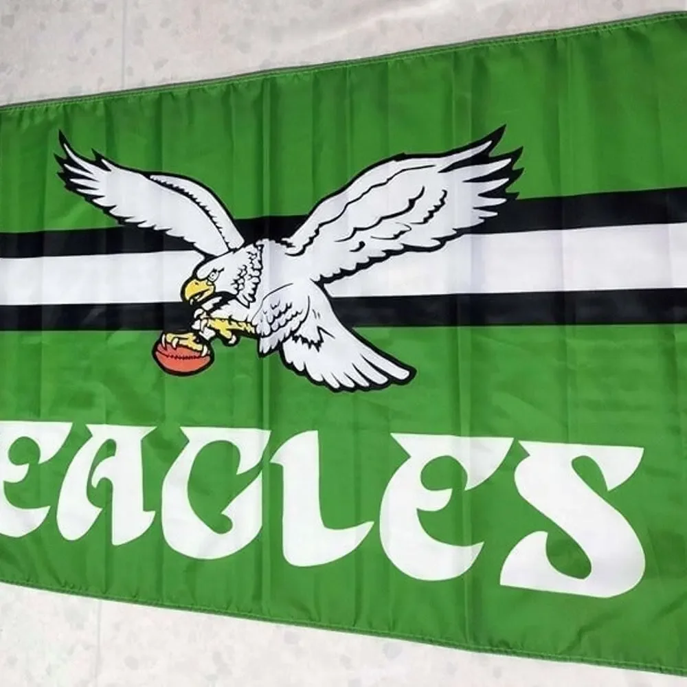Philadelphia Eagles Flag Vintage Kelly Green 3x5 Feet BRAND NEW Retro - Picture 1 of 1